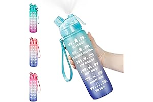 Bottle Bottle 32 Oz Sports Water Bottle with Spray Mist