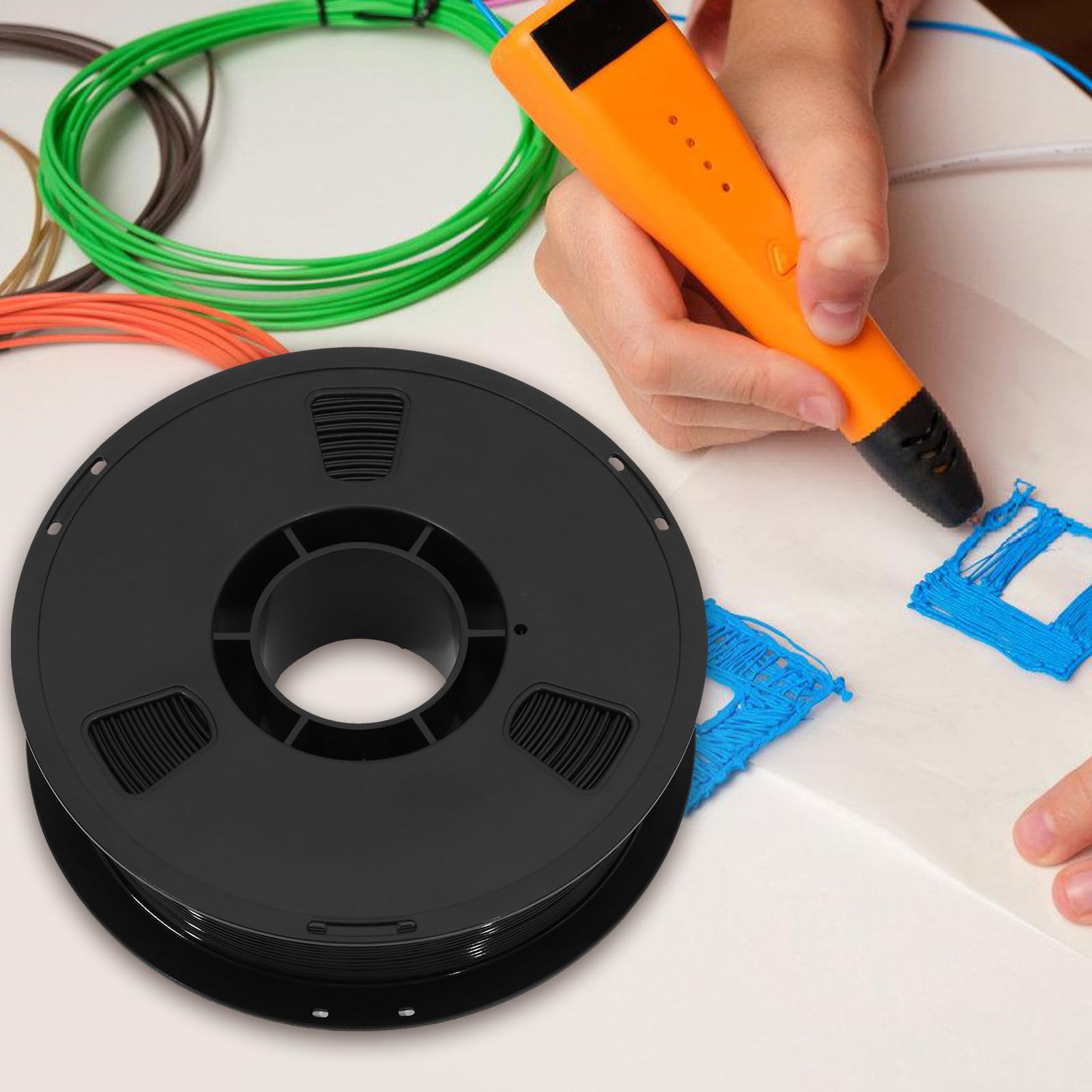 Uonlytech Petg Schlauch 1,75mm für 3d drucker 3d filamentschlauch Schwarz Petg Hohe Belastbarkeit Formstabil für 3d druck und Kreative Gestaltungen