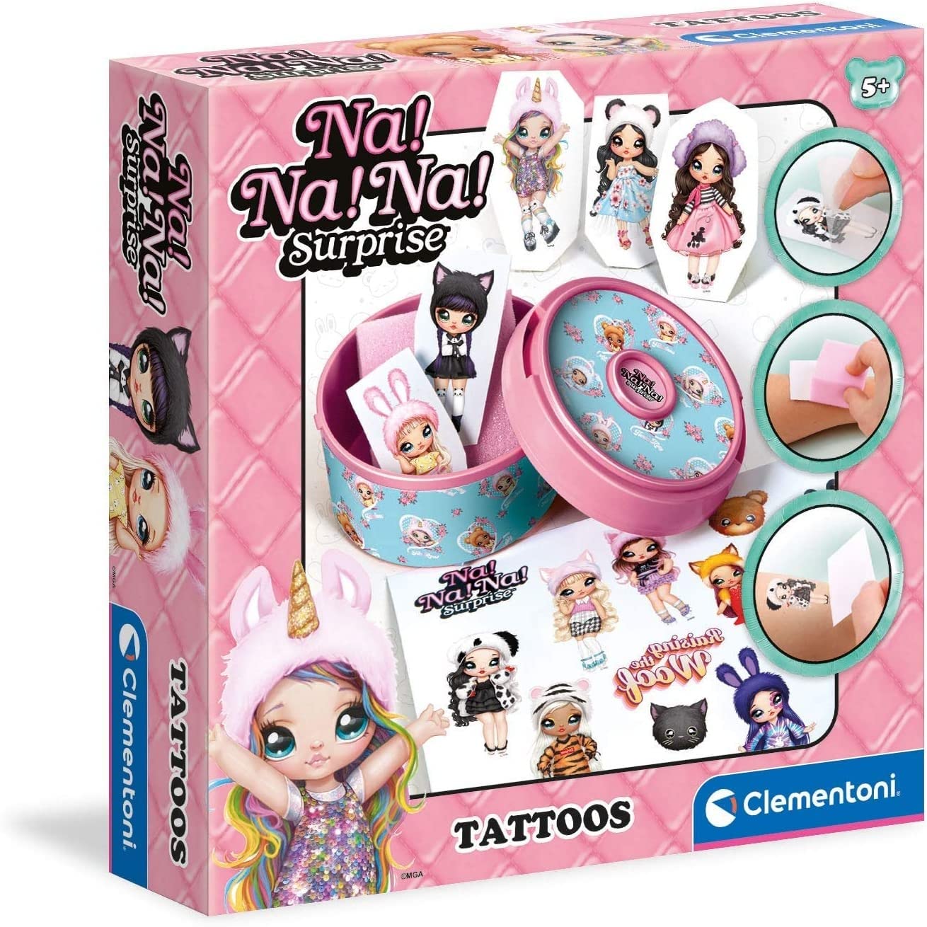 18658 - Na Na Na Surprise! - Tattoo - tattoo kit, tattoo lab, waterproof temporary tattoos for kids, tattoo studio - kids' craft kits girls 7 years old