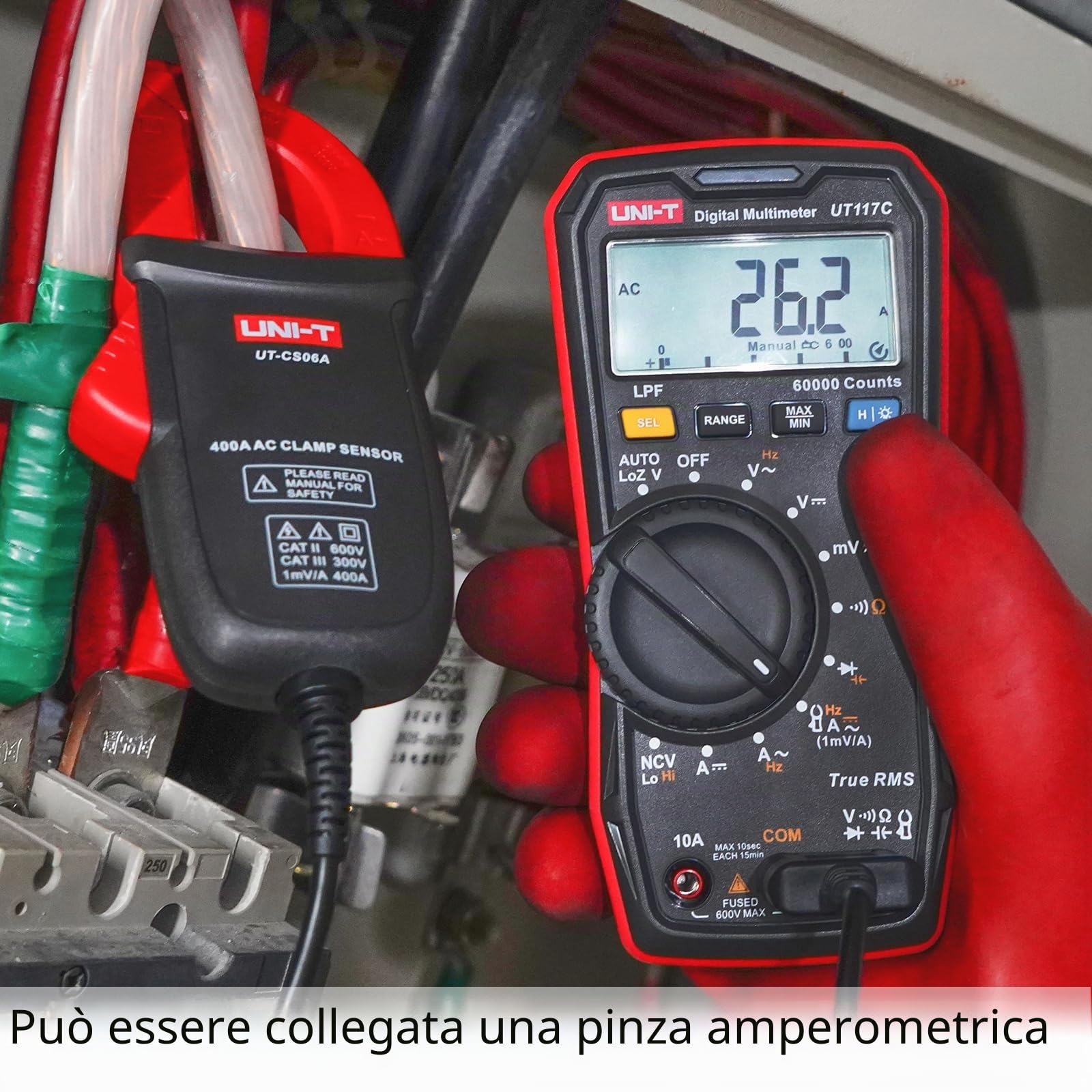 UNI-T UT117C 60000 Conta Professionale Alta Precisione Vero RMS Bluetooth Multimetro Digitale Intelligente Elettricista Metro