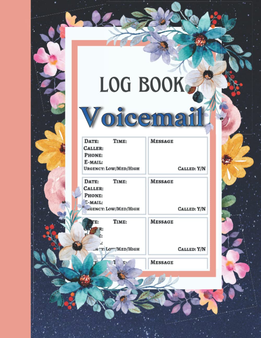 Voicemail Log Book: Simple Tracker Voice Mails & Phone Messages