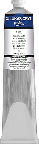 Lukas Cryl Liquid - Pintura acrílica de cuerpo suave para vertido, pintura acrílica profesional de baja viscosidad, tono azul cobalto, 6.8 fl oz