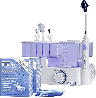 SinuPulse Elite Advanced Nasal Irrigation System - Pulsating Sinus Congestion Relief & Sinus Rinse Machine, More Effective...