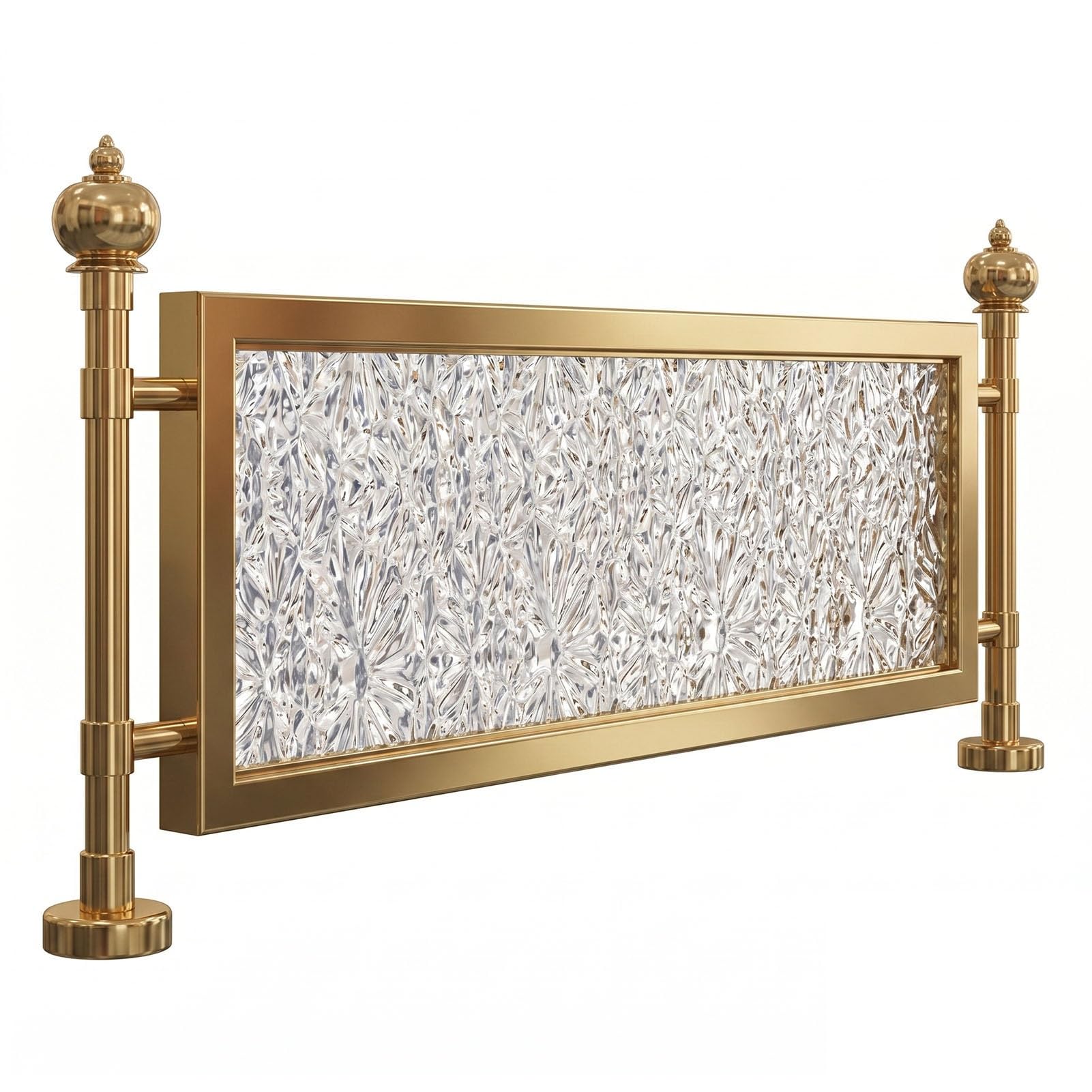 Séparateur De Table De Restaurant avec Verre Trempé, Écran De Confidentialité Commercial pour Cloison Demi-Mur De Bar(150x50cm)
