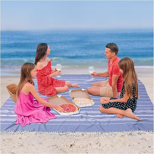Miniatura 8 de Manta de playa turca gigante y delgada, tamaño extragrande, extra grande, extra grande, extra grande, extra grande, para exteriores, accesorios de
