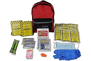 Ready America 72 Hour Emergency Kit, 2-Person, 3-Day Backpack with First Aid...