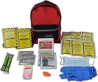 Ready America 70280 72-Hour 2-Person Emergency Kit: Survival Backpack with Food, Water, First Aid for Disasters, Camping, Hiking