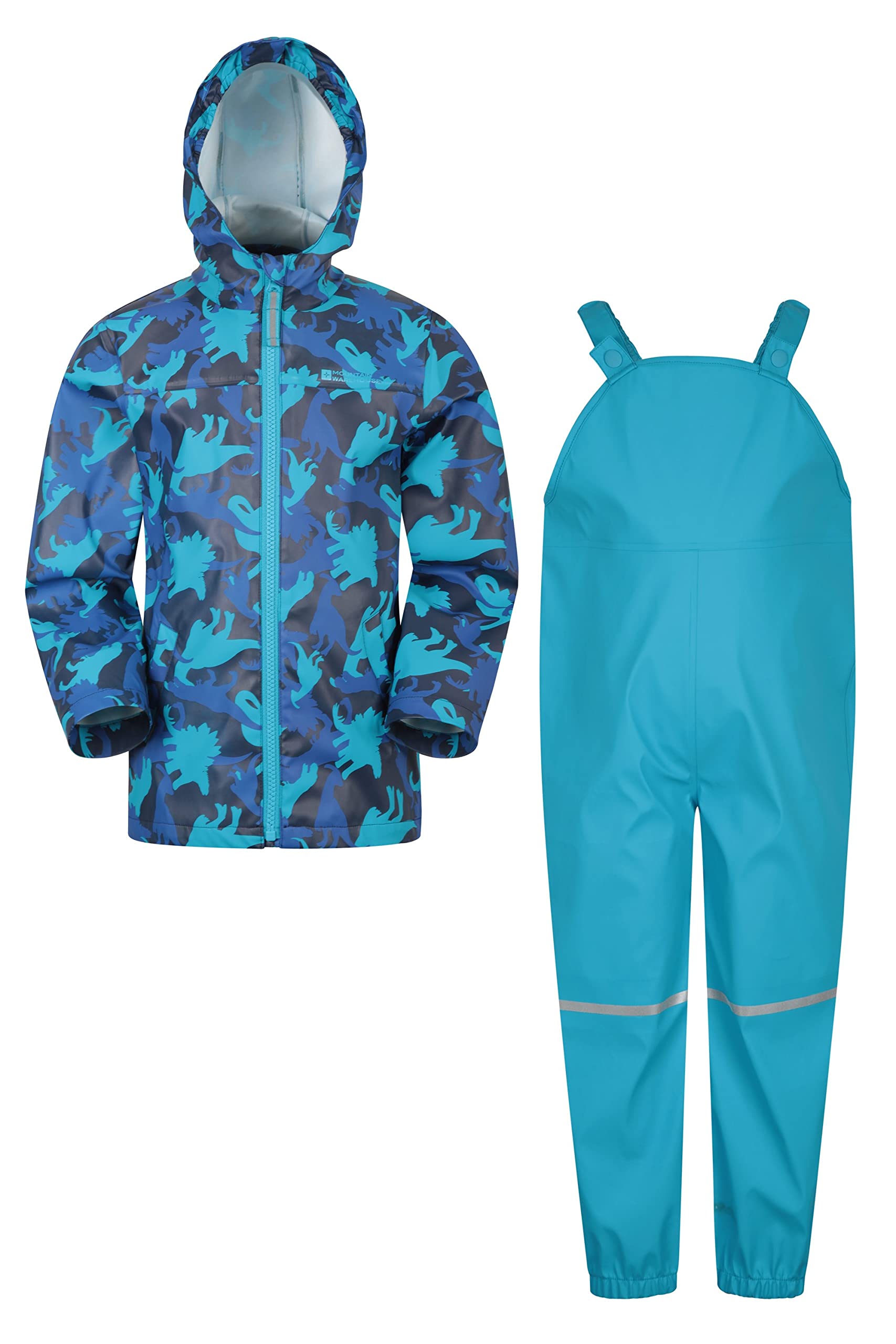 Raindrop Waterproof Jacket and Trousers Set - Dark Blue