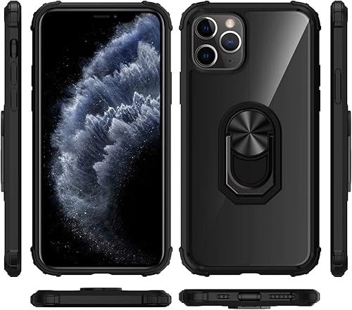 Miniatura 8 de Funda con función atril para iPhone 11 Pro Max de 6.5 pulgadas (2019), funda transparente de protección contra caídas, carcasa delgada para