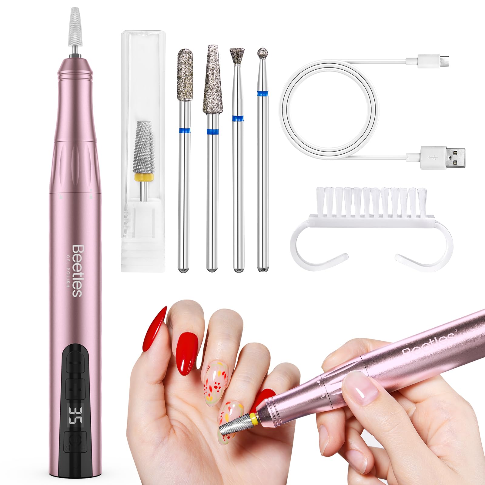 QITERSTAR Nagelboren, Nagelpolijstmachine Accessoire Nagelslijpkop voor