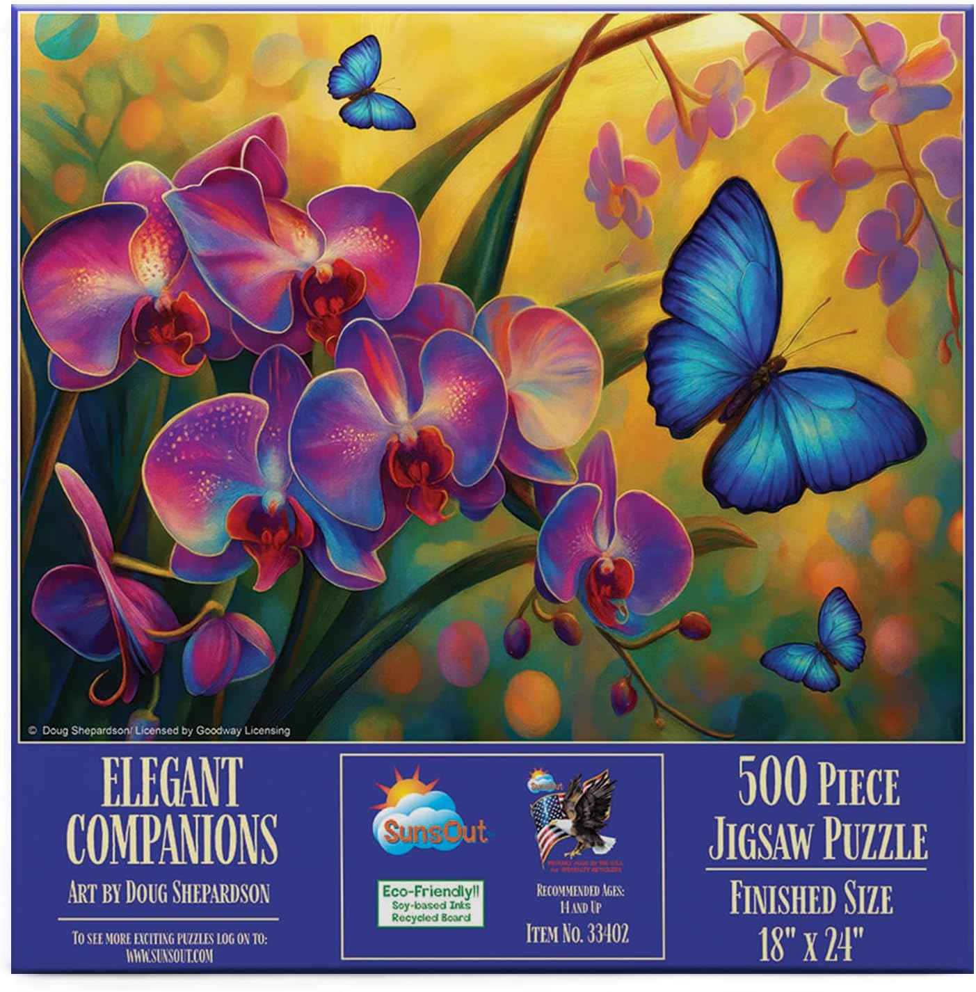 Sunsout Elegant Companions 500 Piece Jigsaw Puzzle for Adults - Finished Size: 18" x 24" by Artist: Doug Shepardson