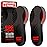 2 Packs of (New) Work Orthotic Insoles - Anti Fatigue Medium Arch Support Shoe Insert Men Women - Plantar Fasciitis Flat Feet - Relieve Foot Pain - Work Boot Insoles Standing All Day (Gray, M)