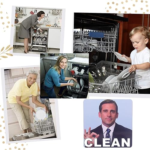 Miniatura 5 de Imán limpio y sucio, indicador de señal de limpieza sucia para lavavajillas, letrero reversible para lavavajillas, indicador fuerte de doble cara
