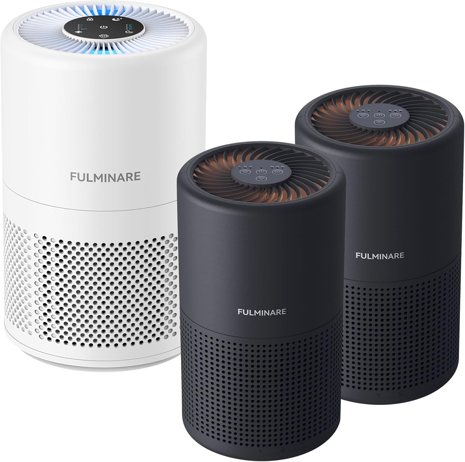 FULMINARE Air Purifiers for Bedroom, Quiet Air Cleaner With Night Light, Portable Small Air Purifier for Home, Office, Living Room