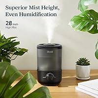 Vista 5 de LEVOIT Humidificador ultrasónico de niebla fría con llenado superior Classic 160, súper fácil de llenar y limpiar, funcionamiento silencioso
