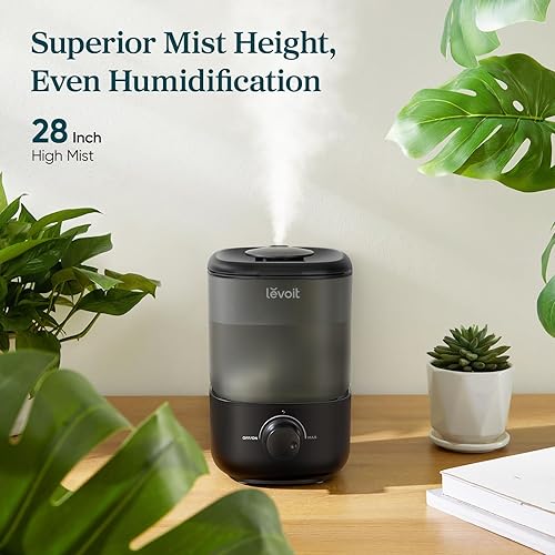 Miniatura 5 de LEVOIT Humidificador ultrasónico clásico de niebla fría de llenado superior 160, súper fácil de llenar y limpiar, funcionamiento silencioso para