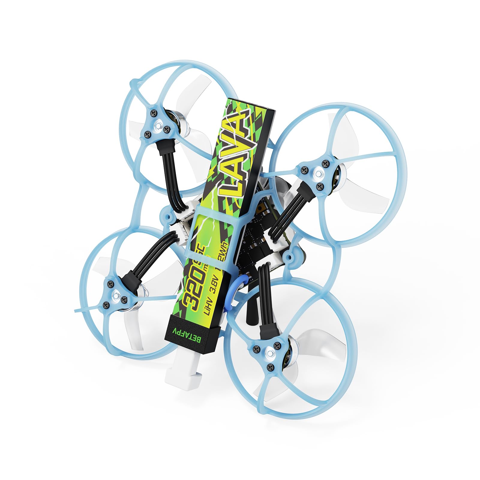 BETAFPV Air65 II Brushless Whoop Quadcopter, Ultraleichte 1S 65mm Mikro Drohne mit Matrix 1S 5IN1 II 12A FC, 0702 25000KV Motor, 1219S 3-B Prop, C03 Kamera, Air II Überdachung Rahmen für FPV Freestyle