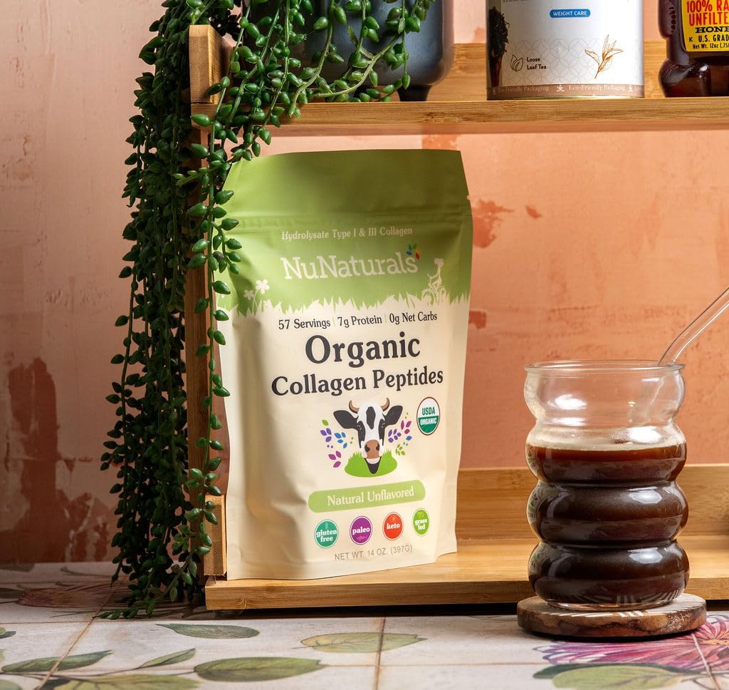 Nunaturals Organic Collagen Peptides, 14 oz