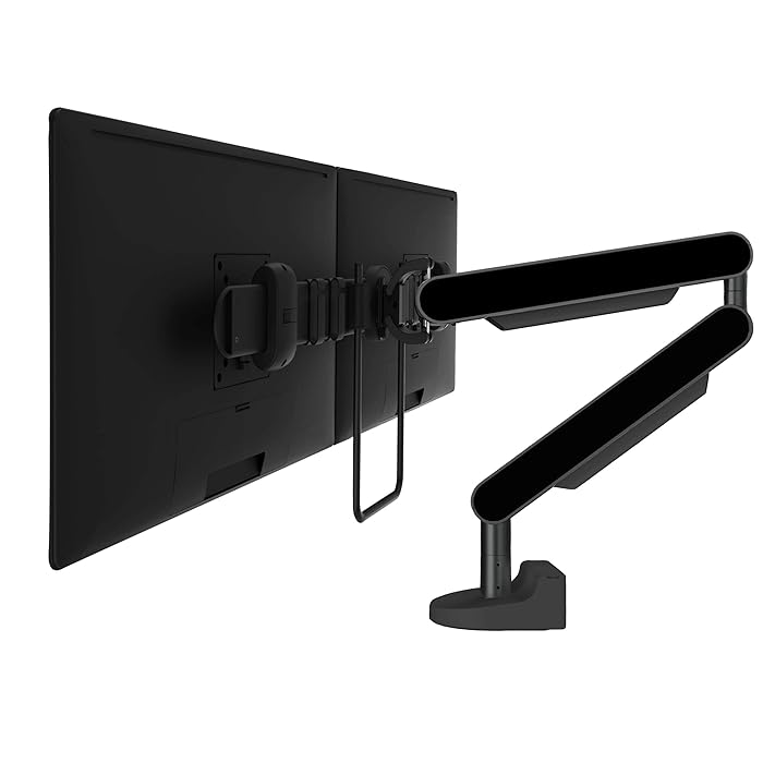 Buy ZGX Premium Desk Mounted Dual Monitor Stand (Fits Two Monitors Up