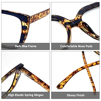 Amazon.com: Zeelool Stylish Oversized Square Glasses with