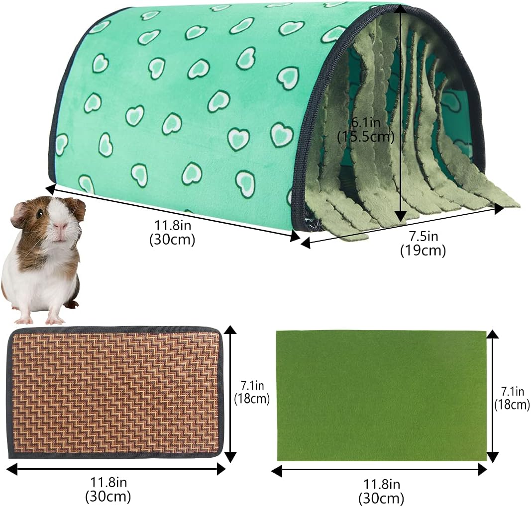 Small Animal Tunnel House Ferret Warm Plush Nest Habitats Hamster Cage