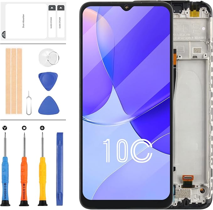 Pantalla LCD táctil de repuesto para Xiaomi Redmi 10C con marco negro