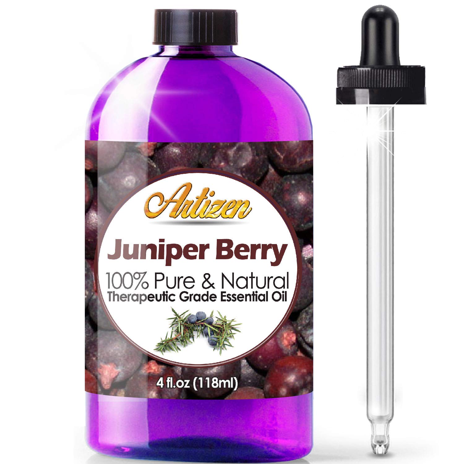 Artizen4oz Oils - Juniper Berry Essential Oil - 4 Fluid Ounces