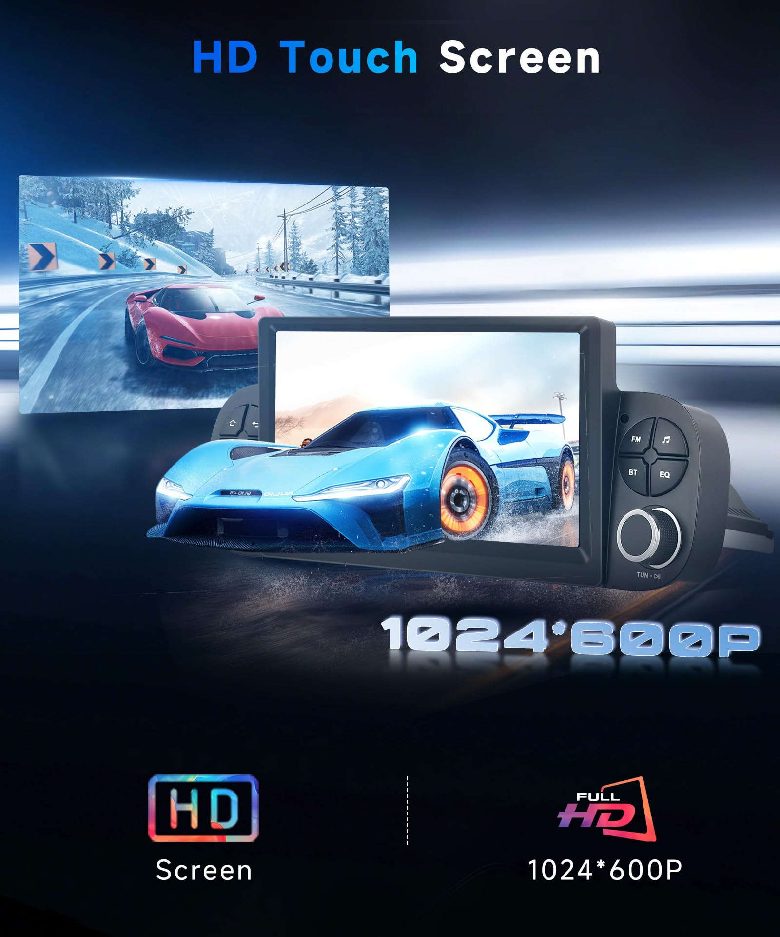 VECHTEL 4G+64G Android 15 Autoradio per FIAT Panda 2013-2020, 7 Pollice HD Schermo Auto Radio co Carplay Android Auto senza Fili GPS Wi-Fi USB Bluetooth FM RDS Retrocamera