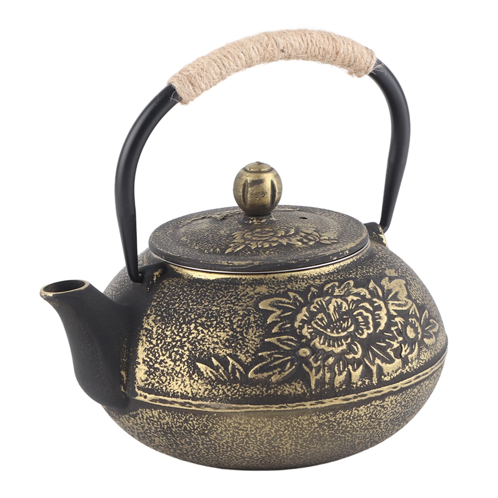 Tetera Japonesa De Hierro Fundido, Tetera China Con Infusor De Acero Inoxidable, Teteras Para Estufa, Tetera De Tetsubin, Tetera Japonesa De Tetsubin Para Té De Hojas Sueltas, 900 Ml