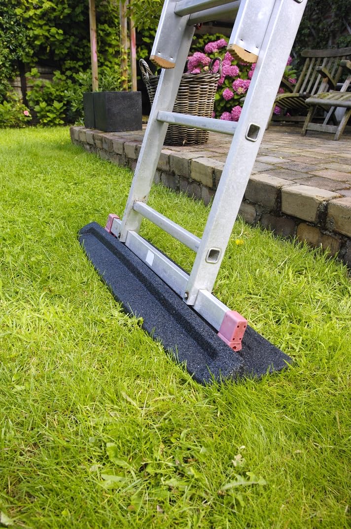 Stabile & Rutschfeste Leitermatte für festen Halt Antirutschmatte Stoppermatte Größe XL 1.270x300mm Leitersicherung Schwarz Standfuß Leiter Stopmatte Matte Bodenschoner Topleiter