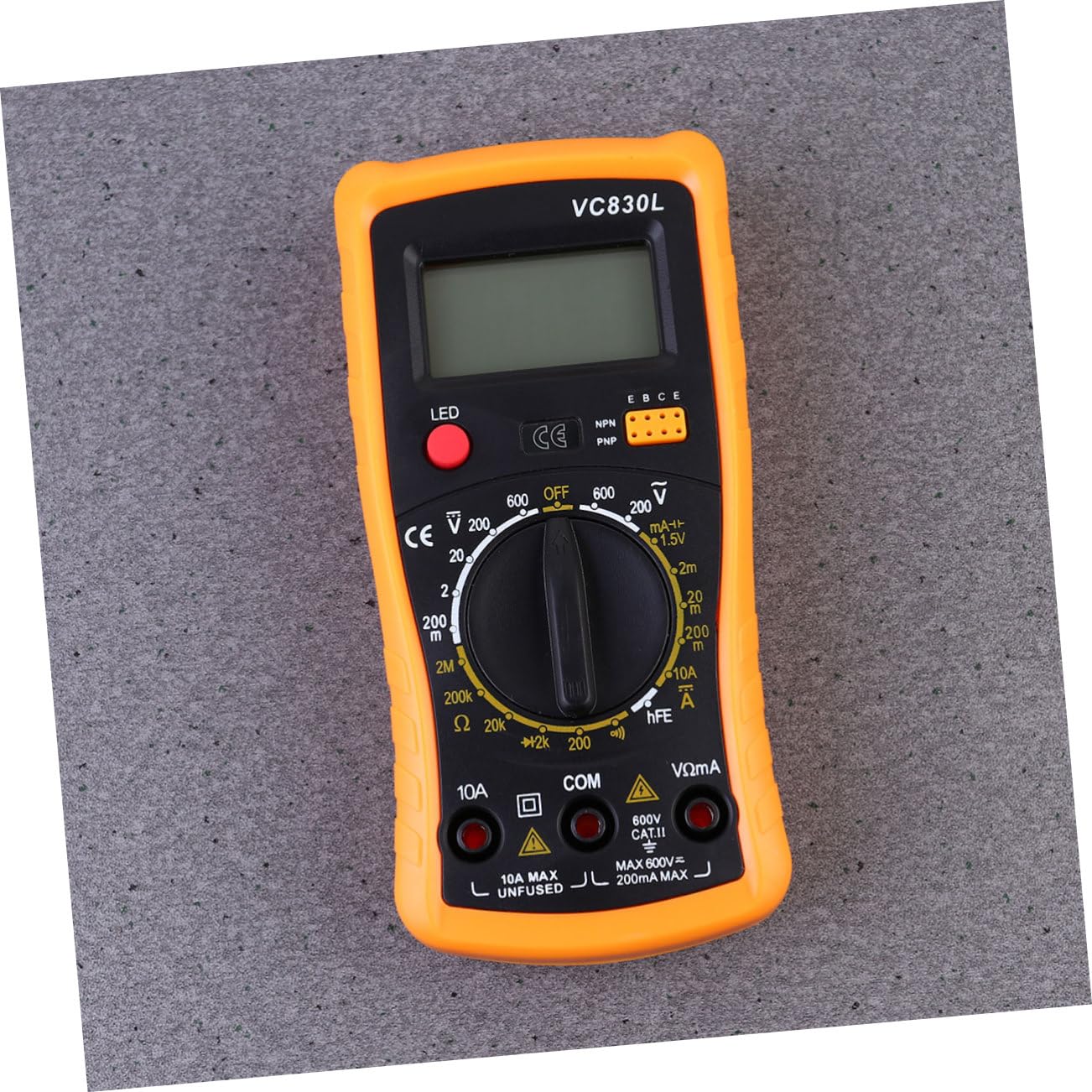 Cabilock Digital Clamp Meter Multimeter True Ac/dc Voltage Resistance Continuity Capacitance Frequency Temperature for Electricians DIY Home