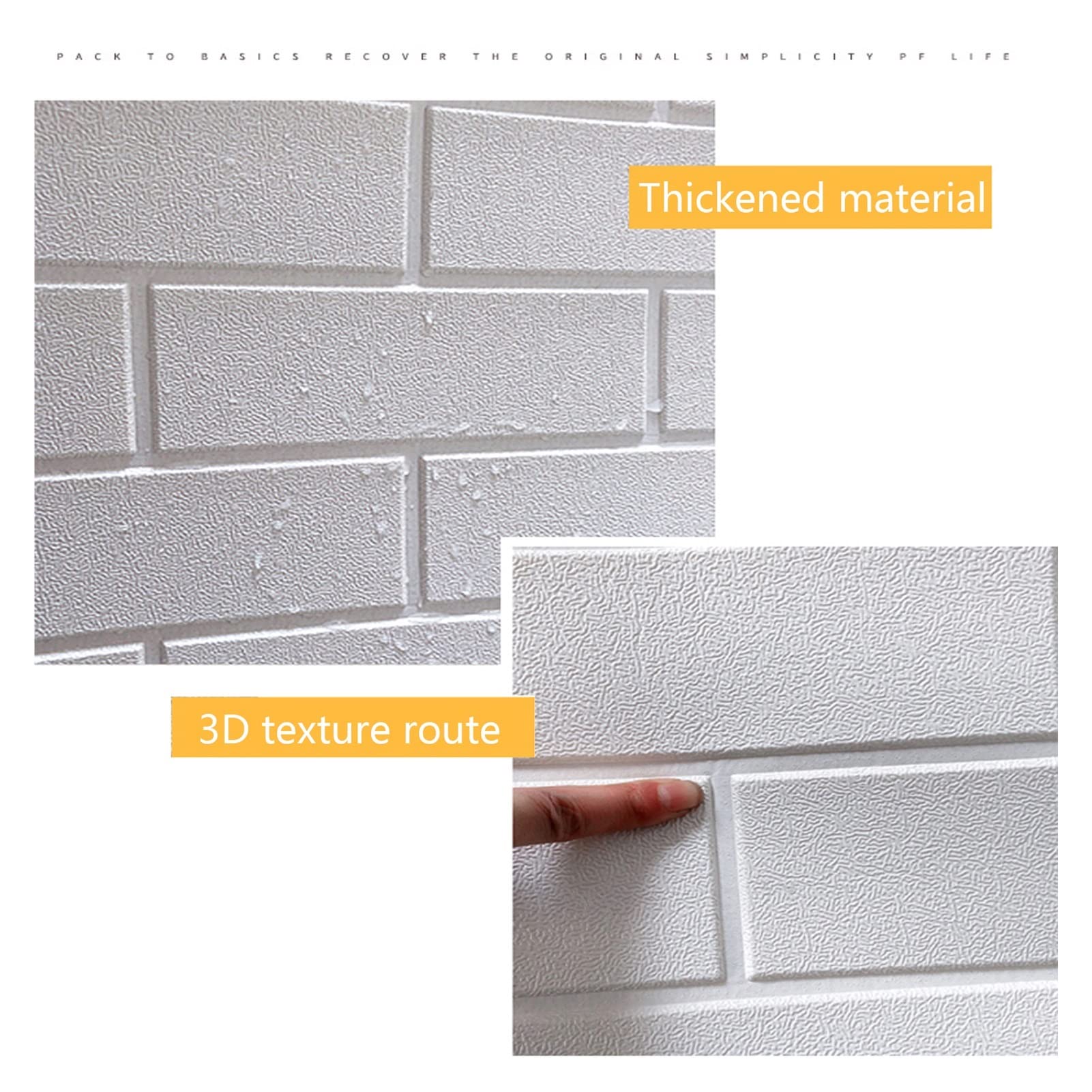 Paneles de pared 3D para dormitorio, revestimiento de espuma impermeable, 10 piezas, 70 x 90 cm