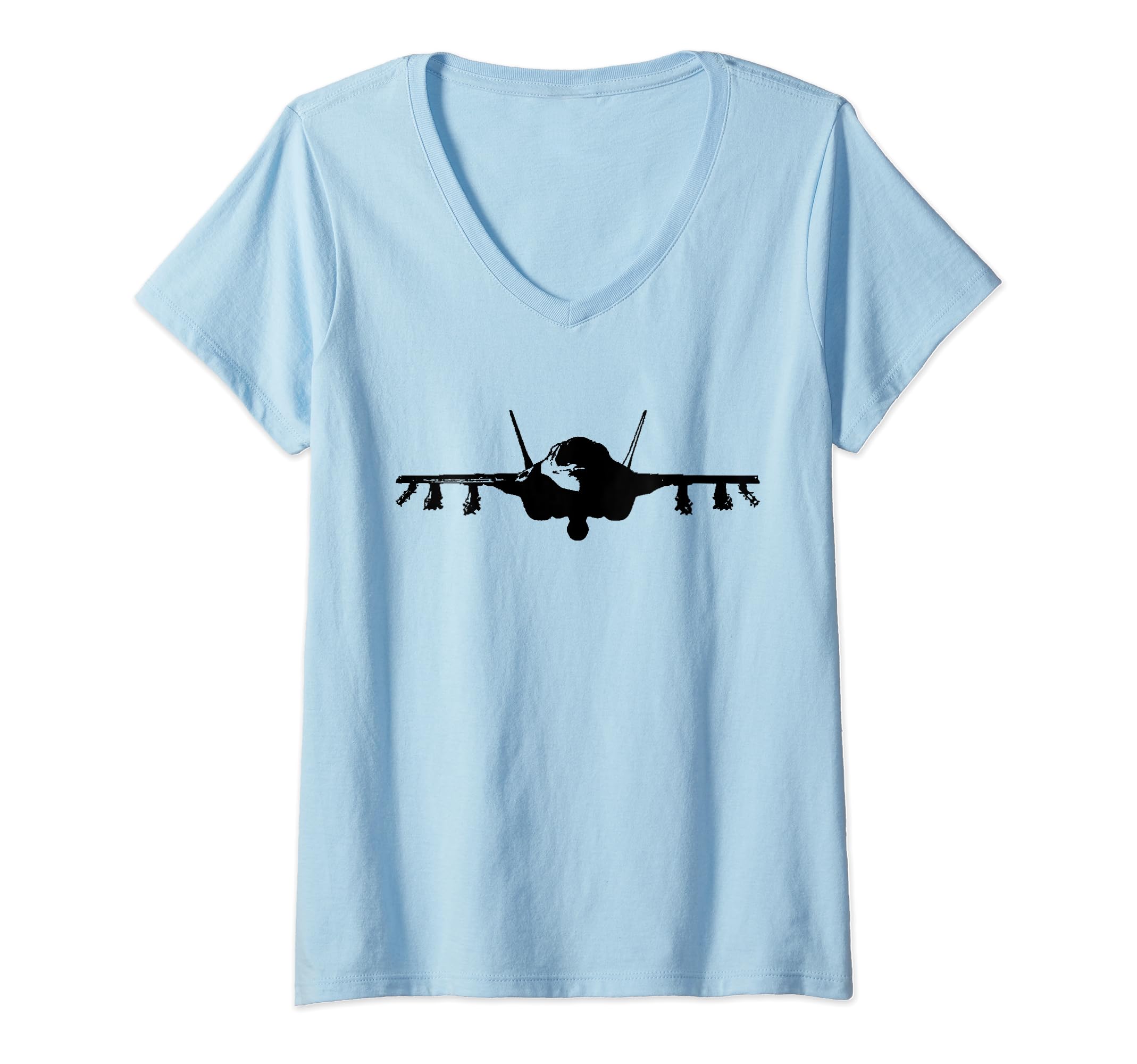 F-35 Military Jet V-Neck T-Shirt