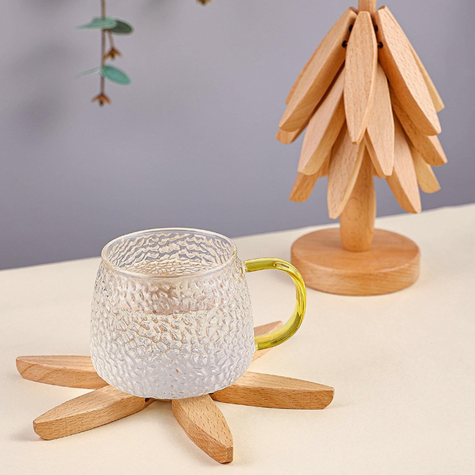 Trivet En Bois Arbre | Sous-Verre Isolant En Bois - Dessous-De-Plat