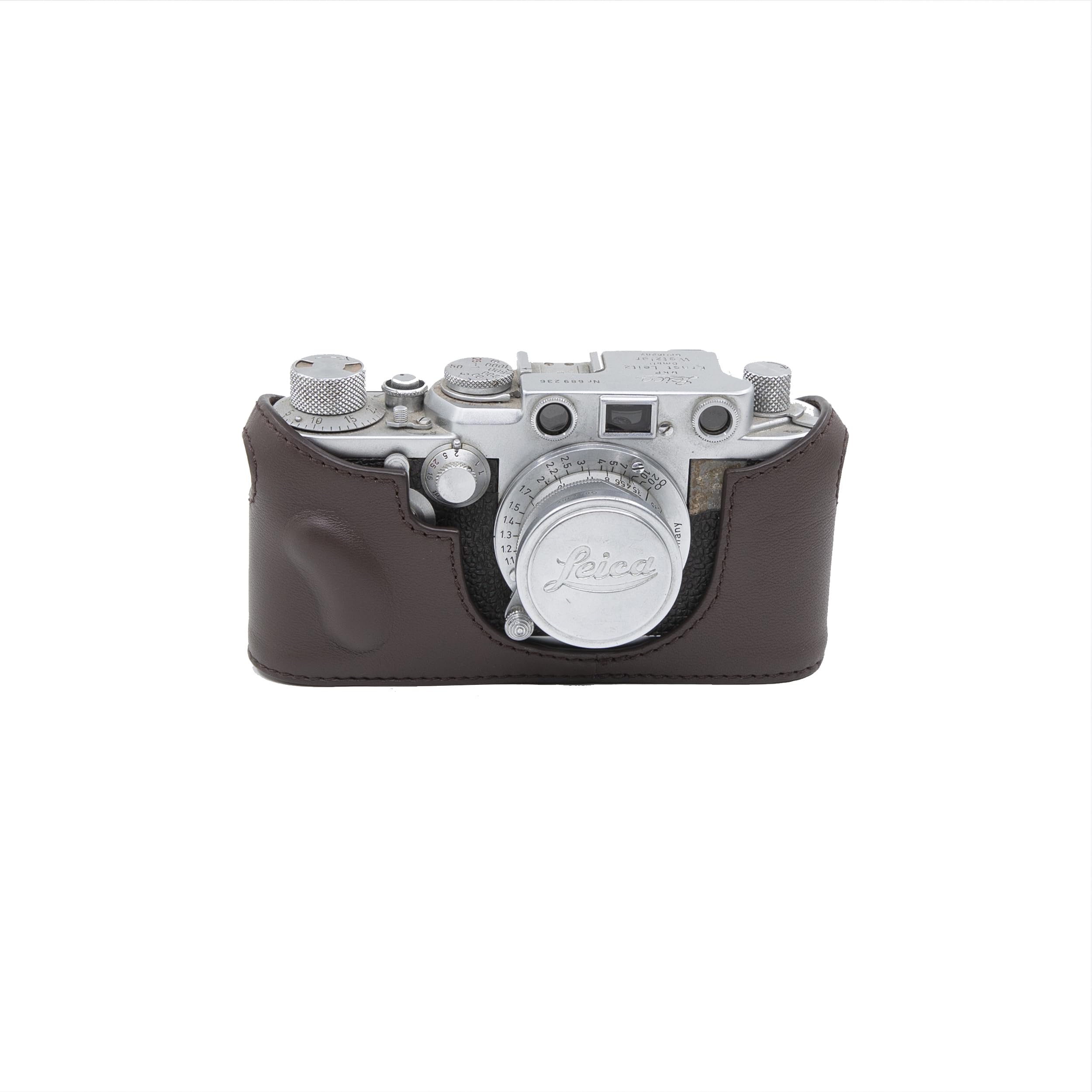 Amazon.co.jp: MRZHOUCASE 本革牛革カメラハーフケース Leica IIIf