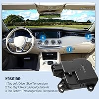 Vista 3 de Actuador de puerta de mezcla de calentador HVAC para Ford F-150 2009-2014, Ford Expedition 2010-2017, Lincoln Navigator 2009-2016, OE 604-252