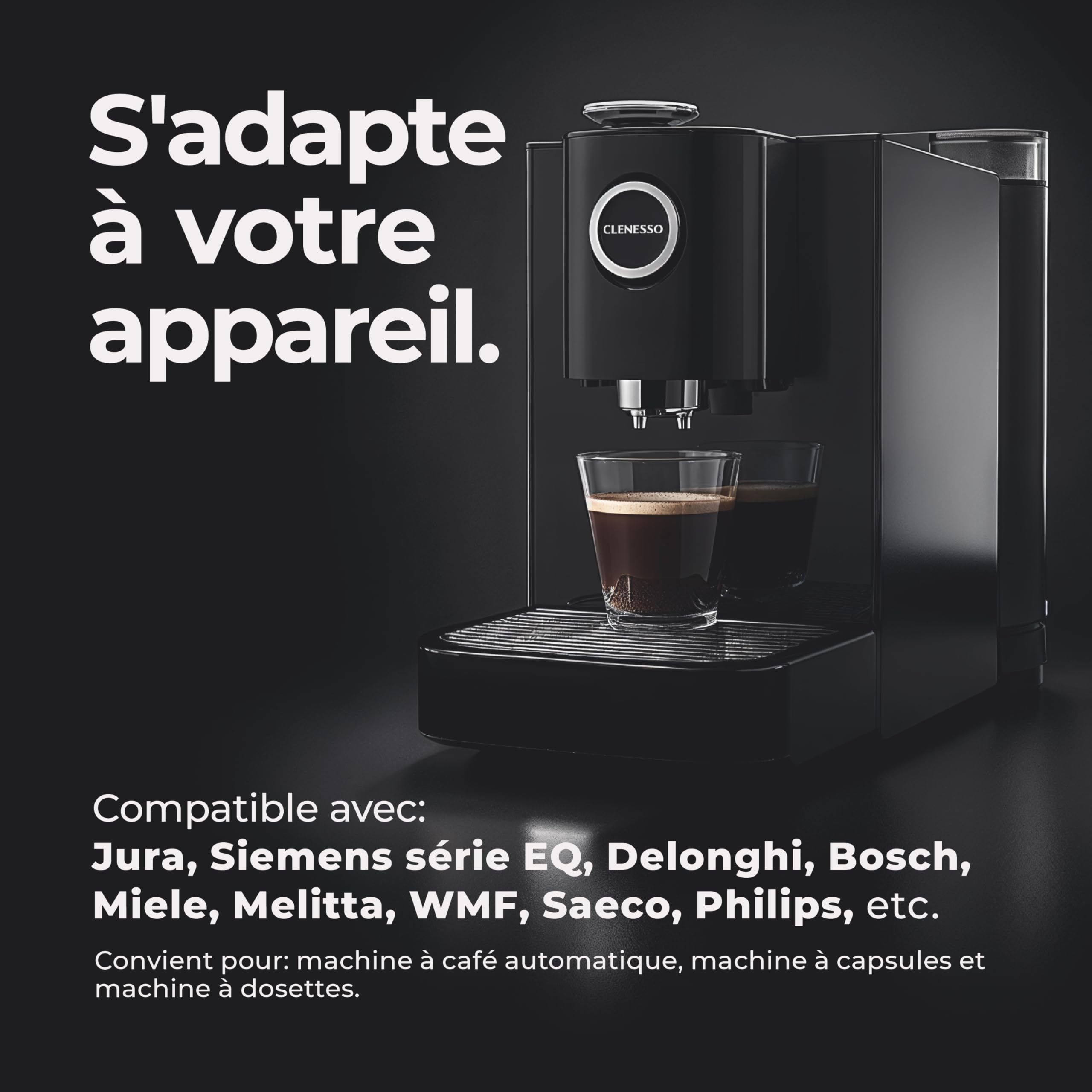 2-Phases Pastille nettoyage machine a cafe (40 unités) – nettoyage compatibles avec Jura, Tassimo, Phillips, etc. – détartrant pour un nettoyage et un entretien optimaux