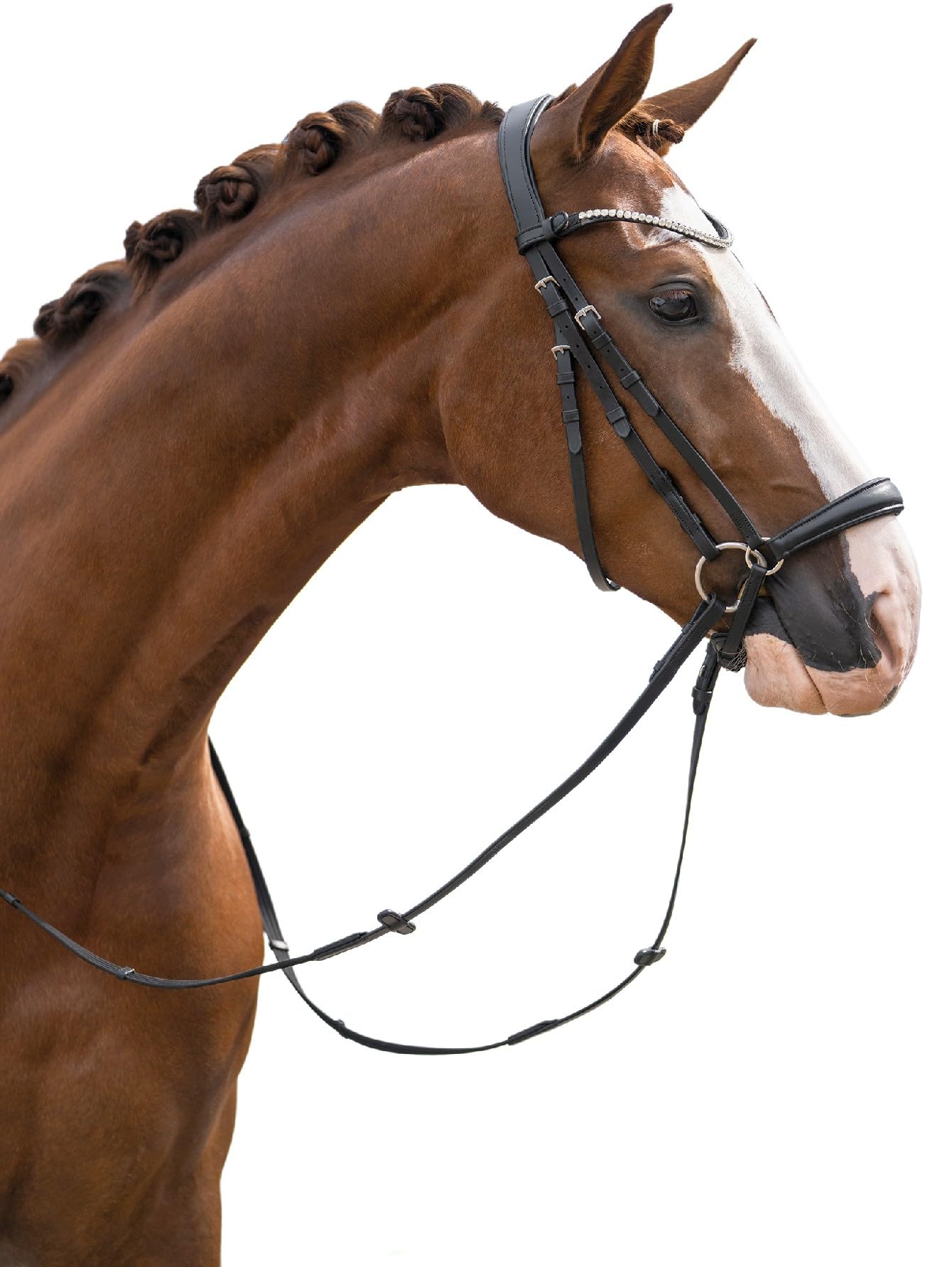 HKM Nicole Bridle Black Pony - Image 2