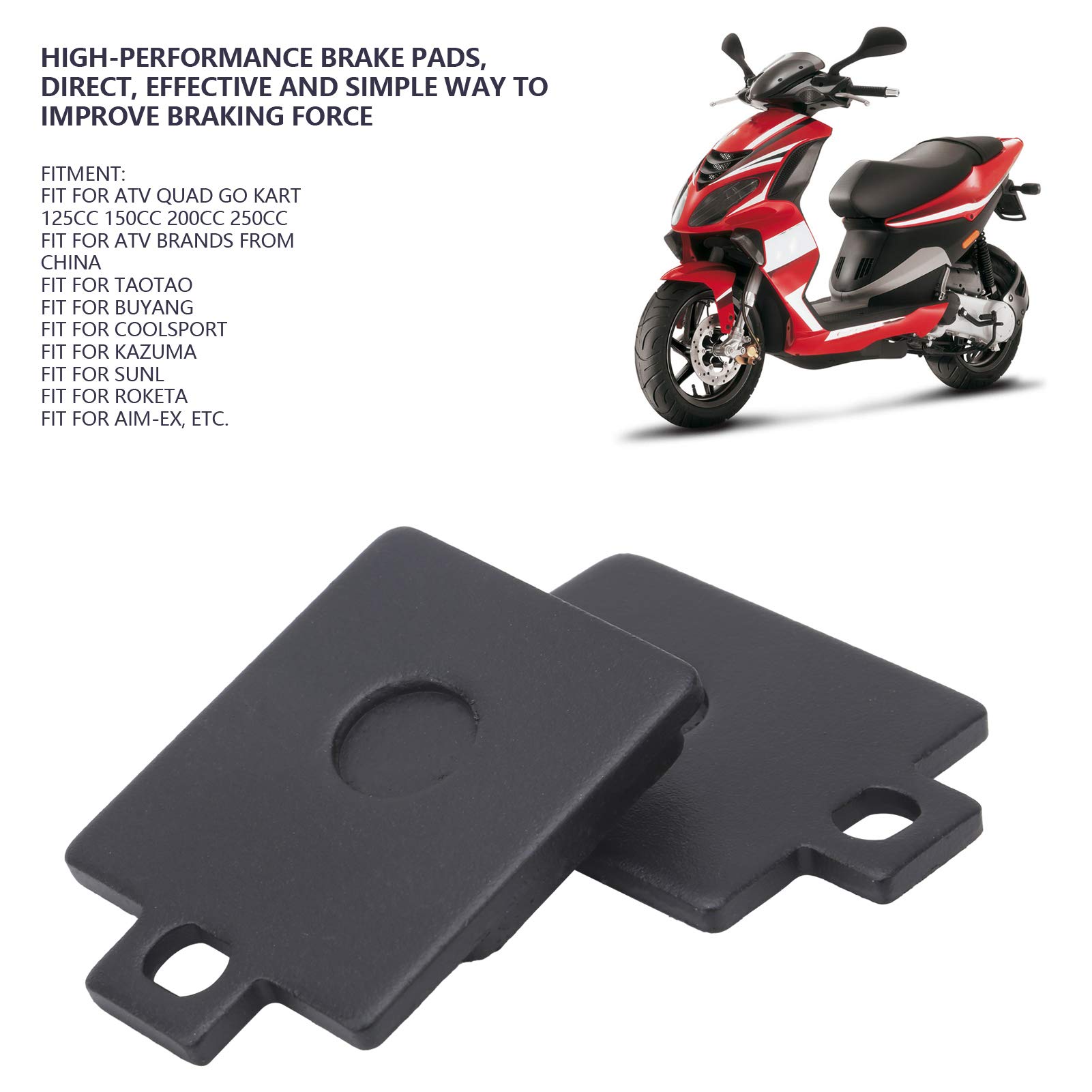 Set di due pastiglie freno (figura 5) Telai Tecno/Spaccato Freno/Pinza freno Posteriore Mini KART