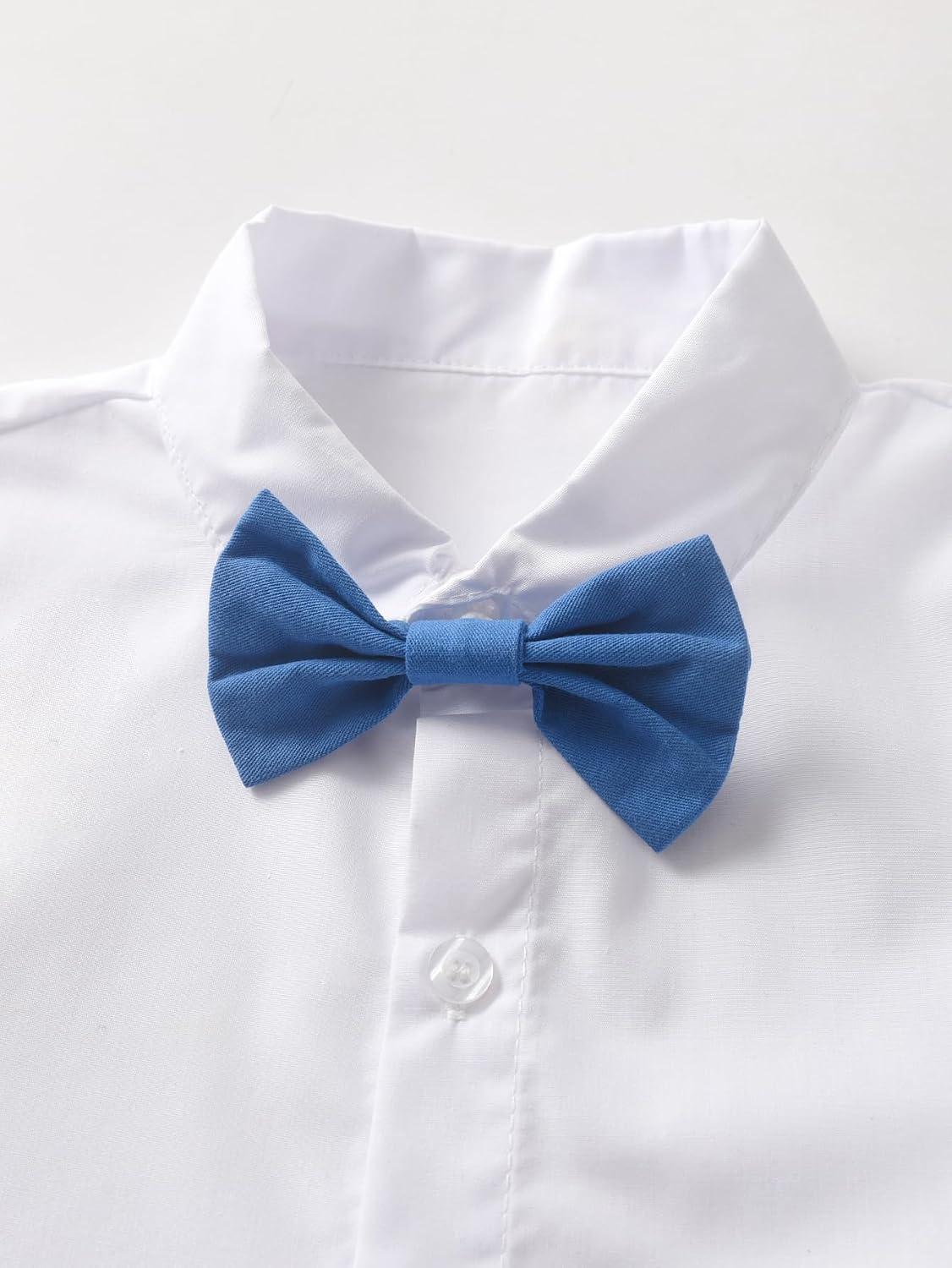 Boarnseorl Baby Boys Pants Sets, Infant Long Sleeve Shirt + Pants + Bow Tie + Suspenders Outfits