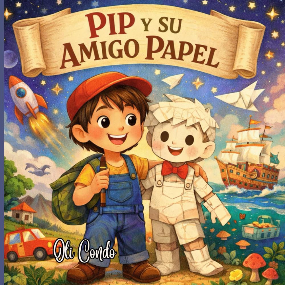 PIP Y SU AMIGO PAPEL: Un cuento infantil ilustrado sobre imaginación, creatividad y amistad para niños de 4 a 7 años