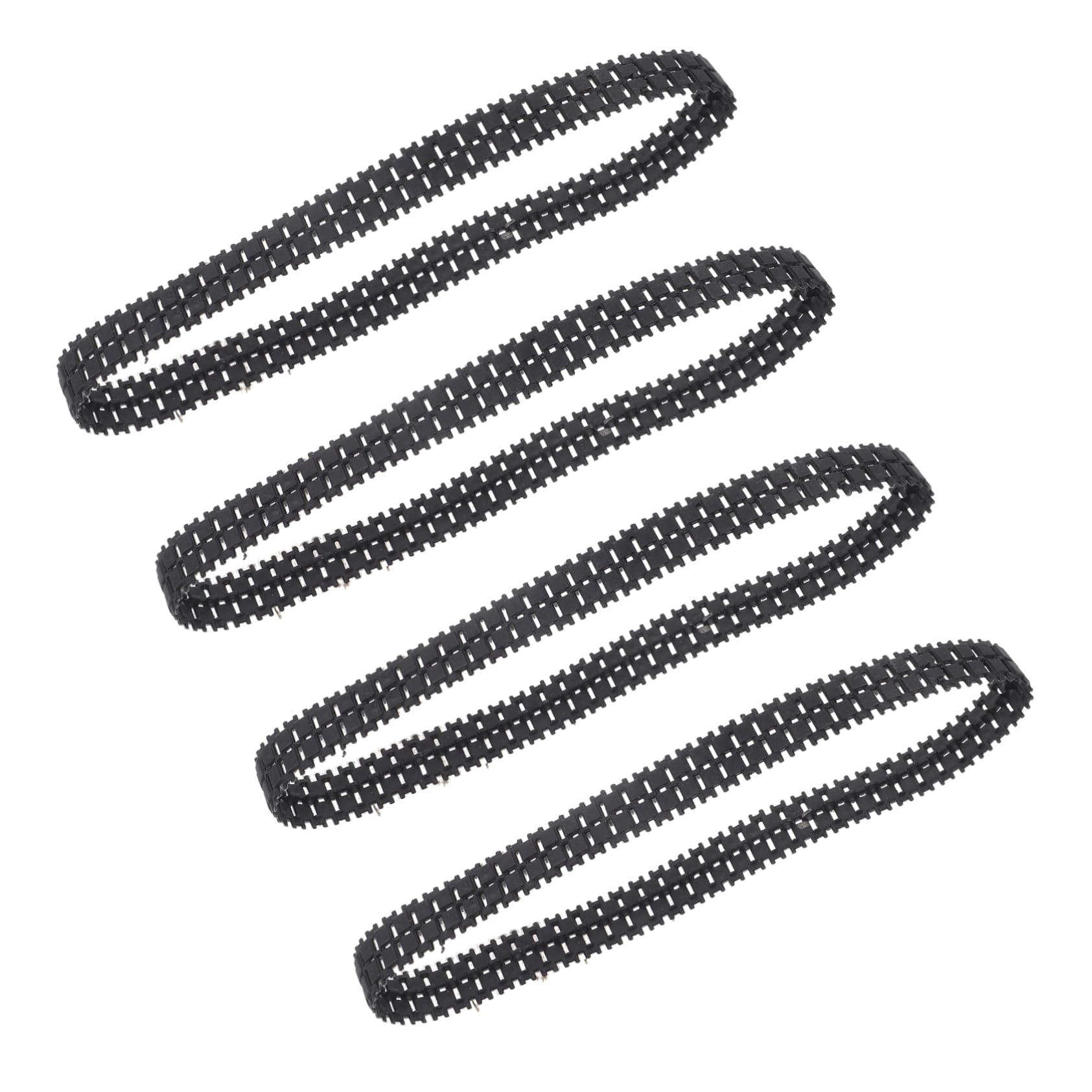 BESTonZON DIY Tank Tracks 4 Pack Replacement for Robo Toy Bands for DIY Tank Robot