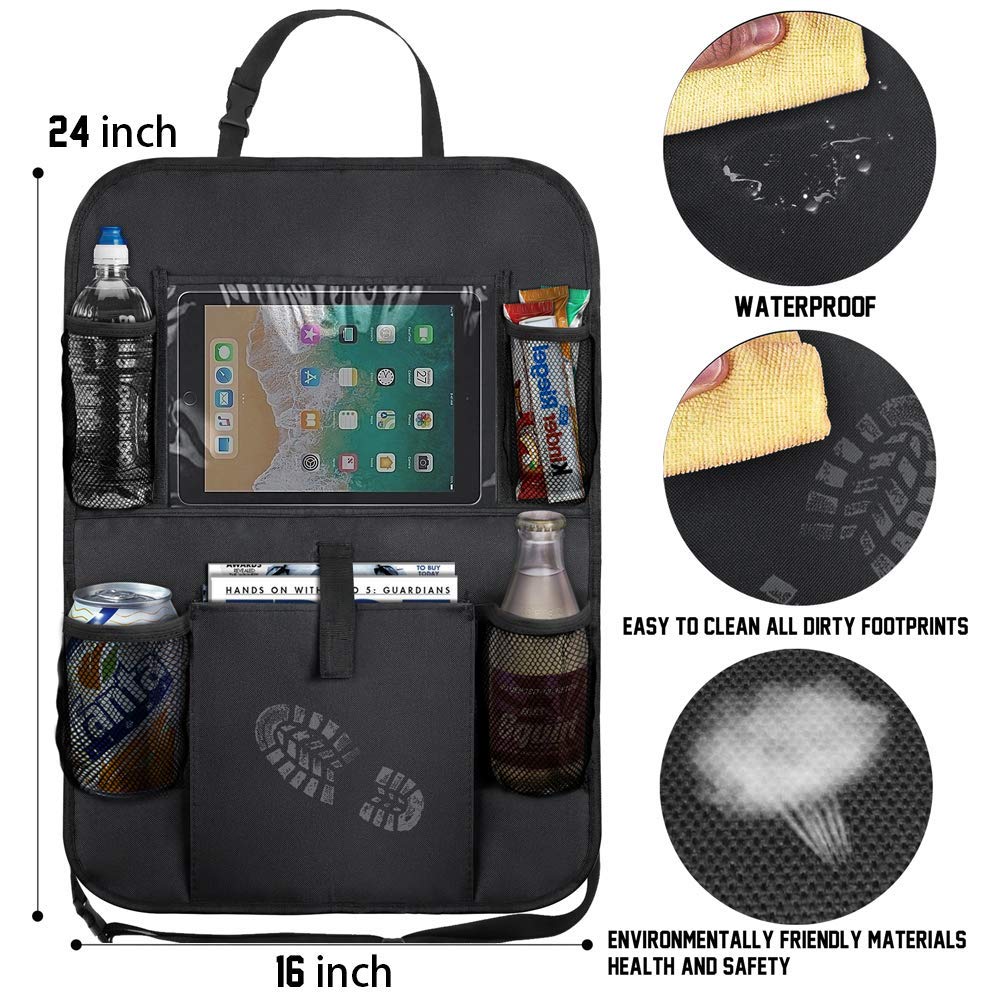 Organizer Per Sedile Auto Impermeabile - 45x87 Cm - 8 Tasche - Per SUV E Auto - Pieghevole - Foto 11