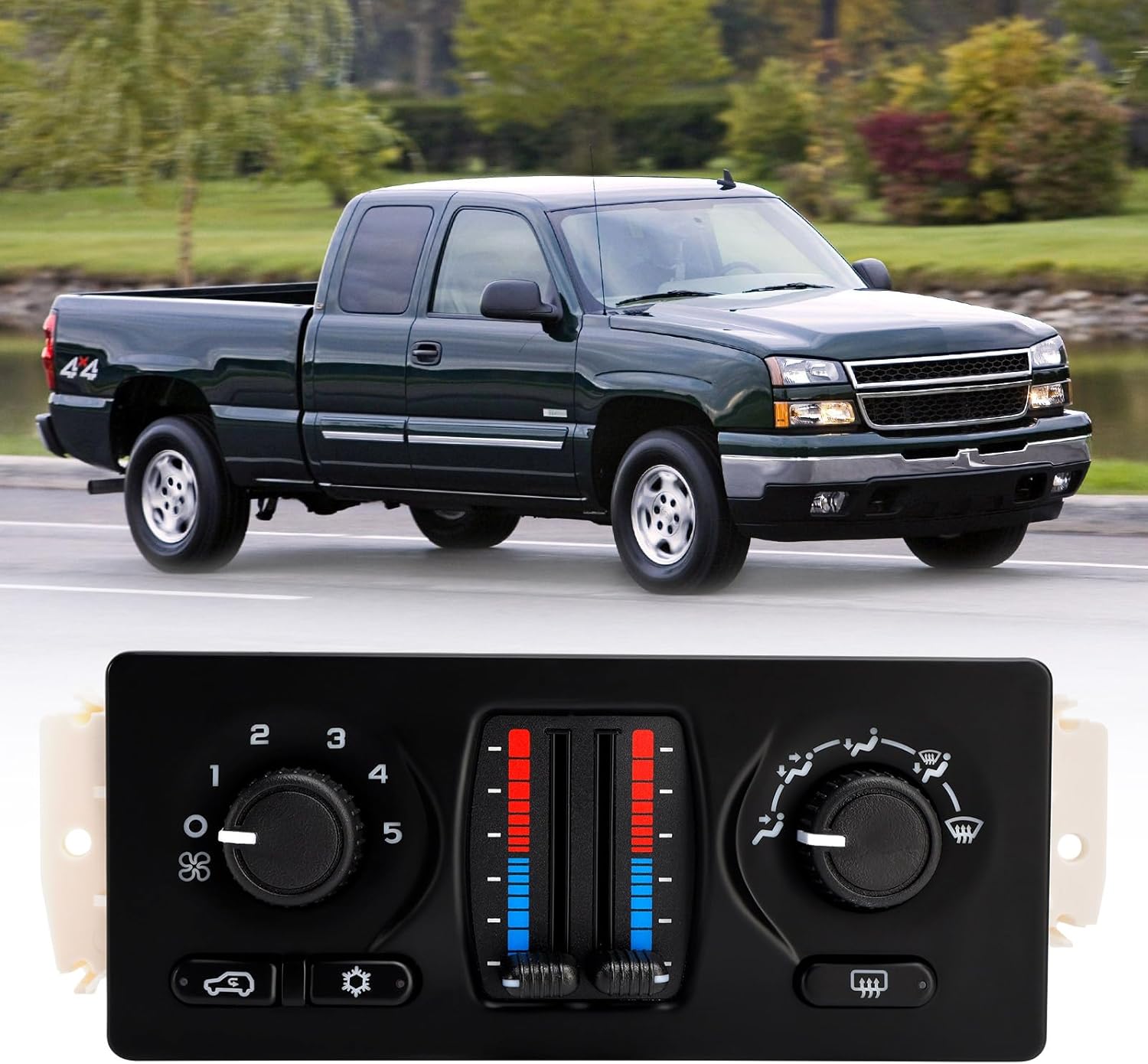 599-210XD A/C Climate Control Module Panel Fit For Cadillac Buick,For Chevrolet Avalanche Silverado SuburbanTrailblazer,For GMC Sierra Envoy Yukon,For Isuzu Ascender,For Olds Bravada Saab