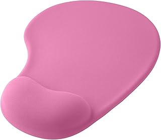 OcioDual Mouse Pad Wrist Rest Light Pink, Computer Mouse Mat with Gel Support, Desk Mouse Pad, Ergonomic Mouse Pad with No…