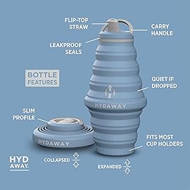HYDAWAY 25oz Collapsible Water Bottle - BPA-Free, Leakproof, Lightweight, and Space-Saving - Perfect for Hiking, Travel, and All-Day Hydration