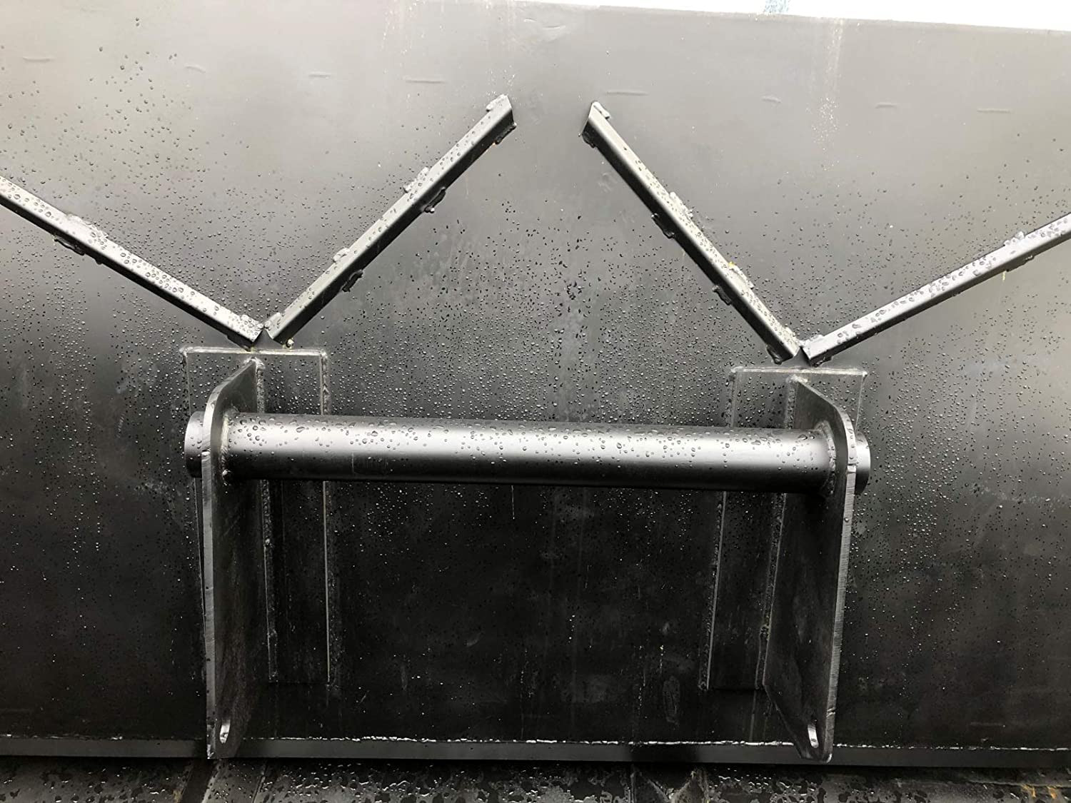 SRM-Design Schüttgutschaufel 180cm Schwarz Kunststoff Flachschaufel Kohlenstoffstahl