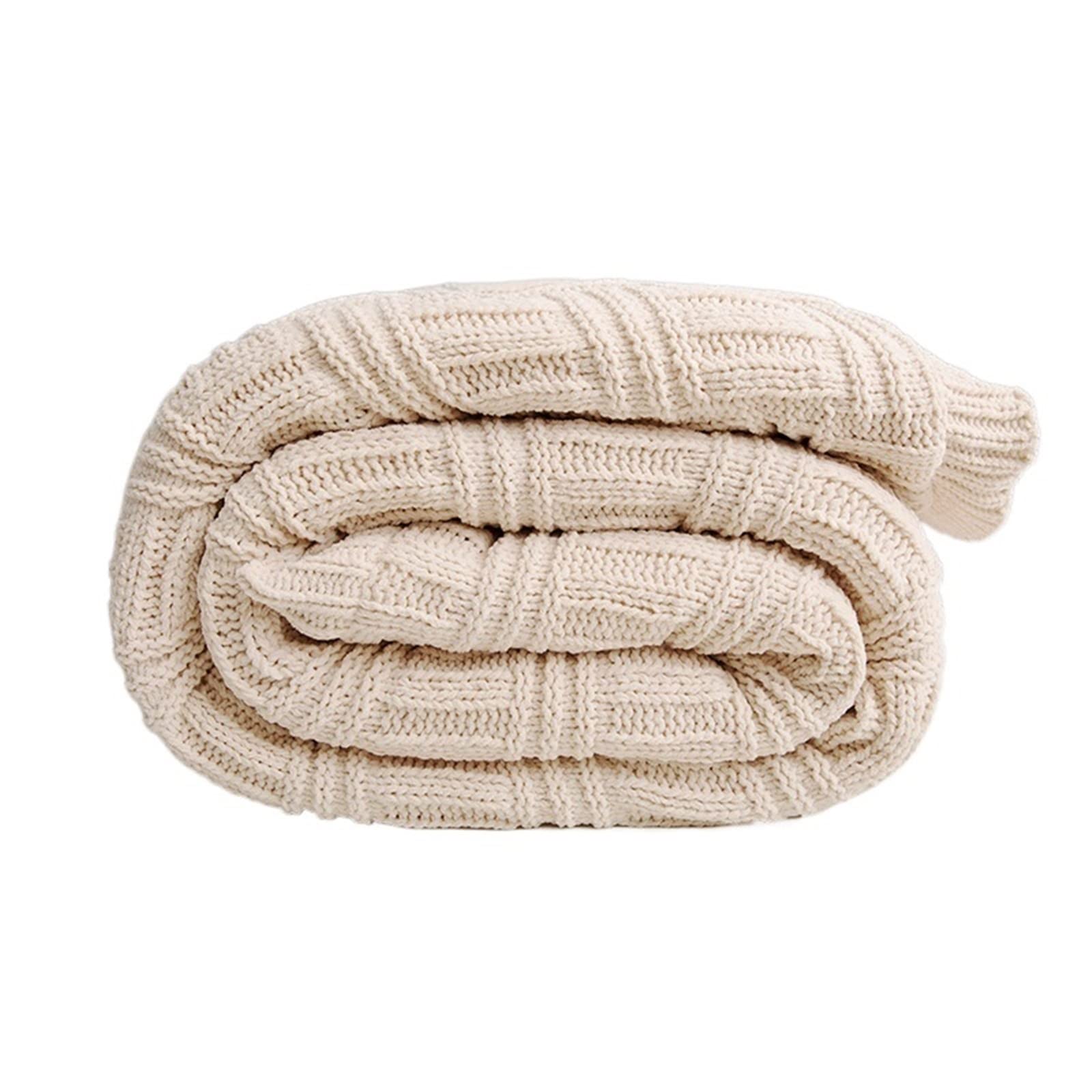 WANAM Warm Blanket Winter Warm Cross Stripe Plaid Blanket Fluffy Thick Blanket Soft Bed Sofa Fuzzy Quilt Bedspread Blanke (Size : 200x230cm)