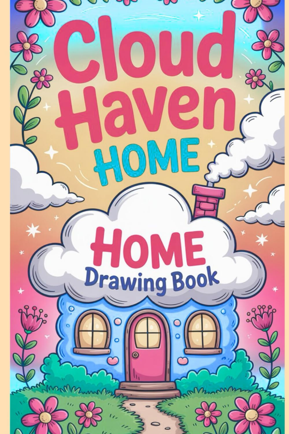 Cloud Haven Home Drawing Book: A Relaxing Coloring Journey Featuring Whimsical Cloud Houses, Creative Scenes & Imaginative Art Spaces for Kids, Teens & Adults