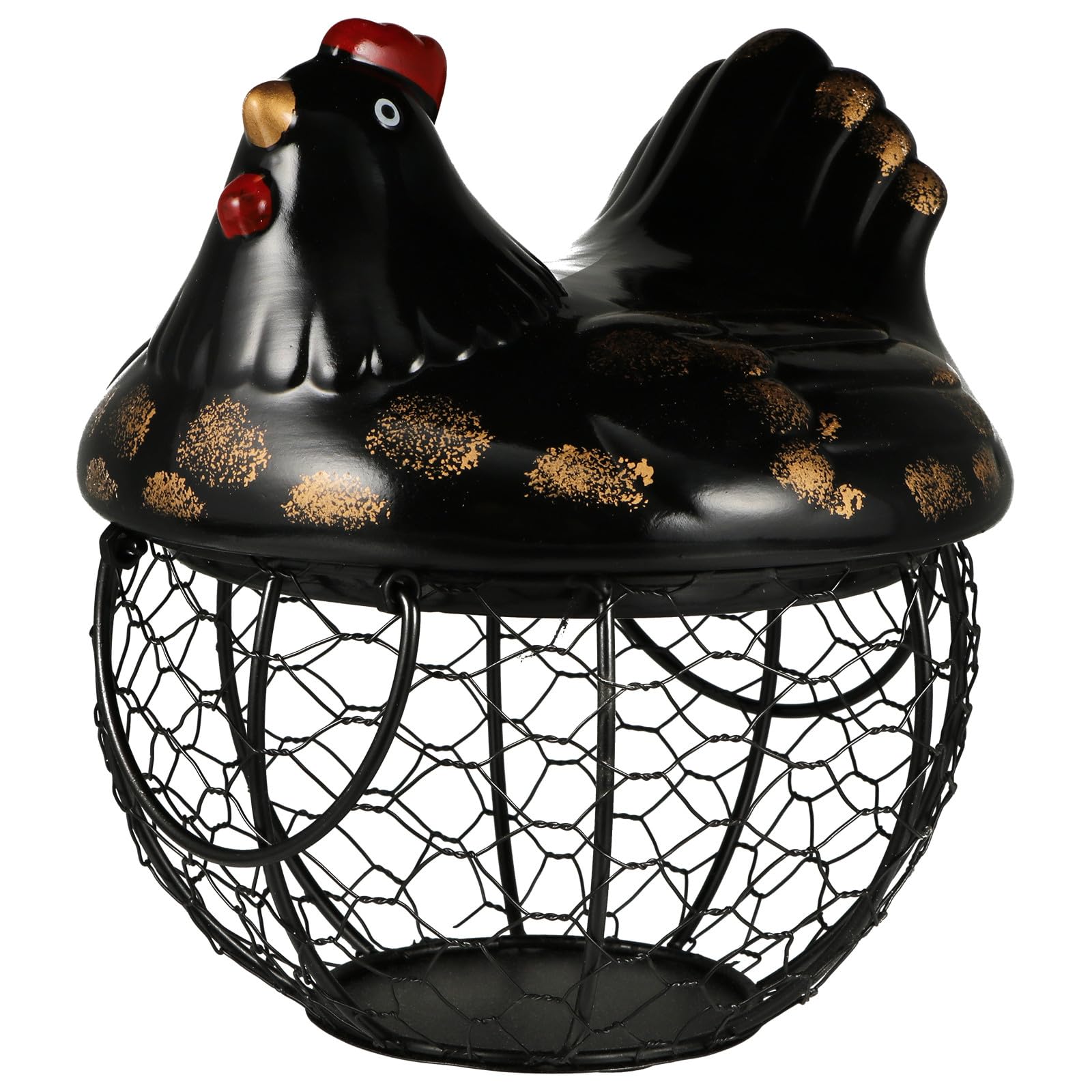 Panier à œufs en fer noir pour protéger vos œufs cassés